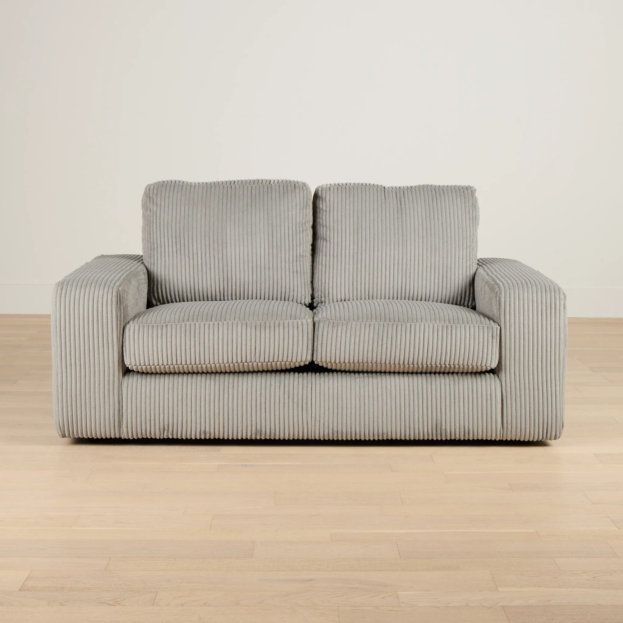 Charlie Gray Fabric Loveseat