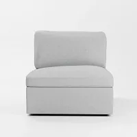 Destin Delray Light Gray Fabric Swivel Chair