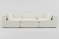 Destin Elite Ivory Fabric 6-piece Pit Sectional