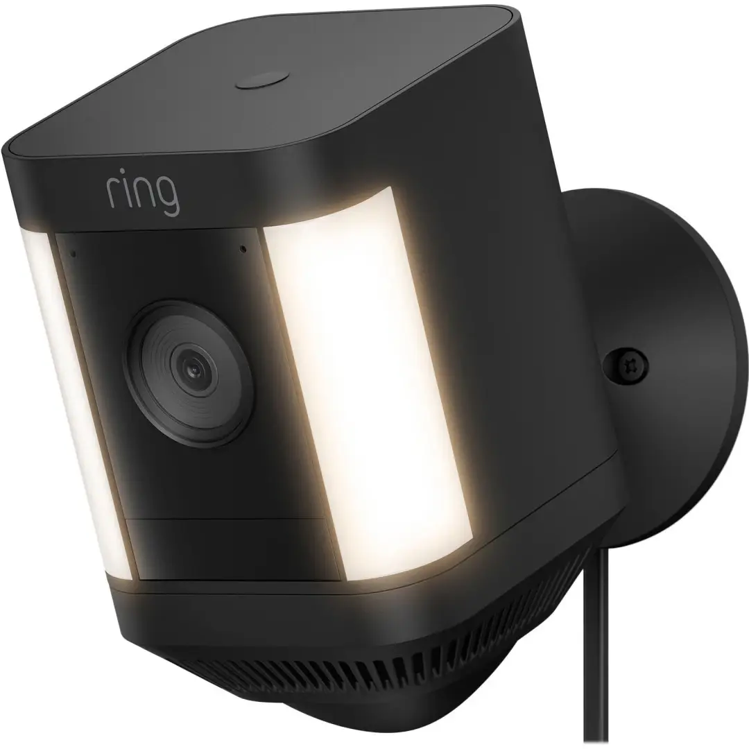 Ring Spotlight Cam Plus Plug In Black Outdoor Security Cameras Ring Spotlight Cam Plus Plug In Black Outdoor Security Cameras