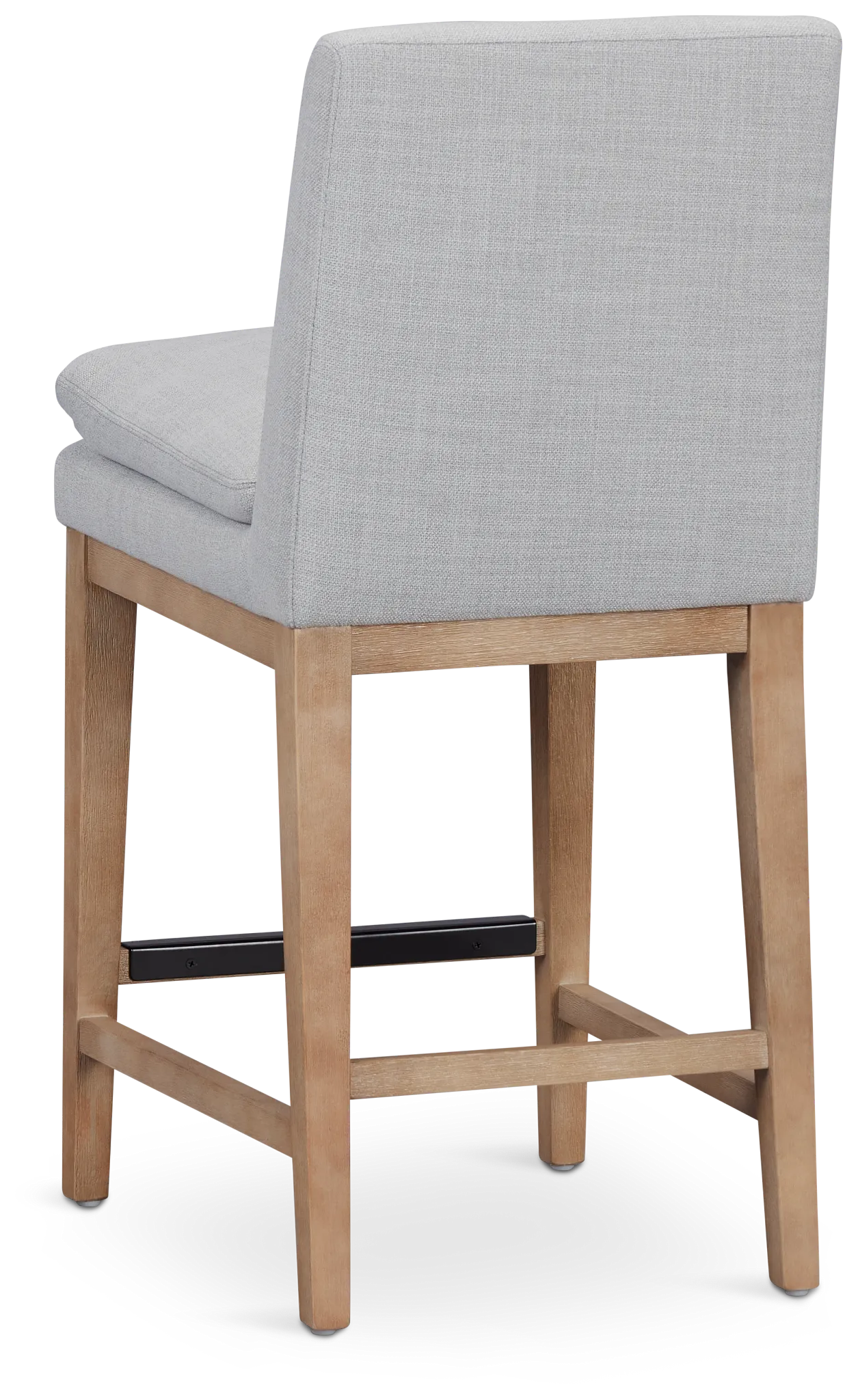 Willow Light Gray Fabric 24" Upholstered Barstool