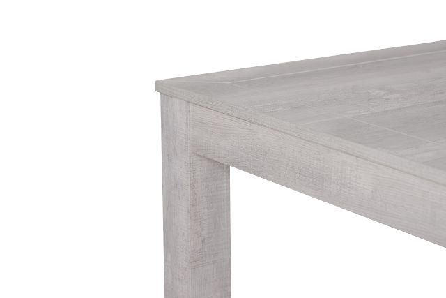 Delray White Rectangular Table