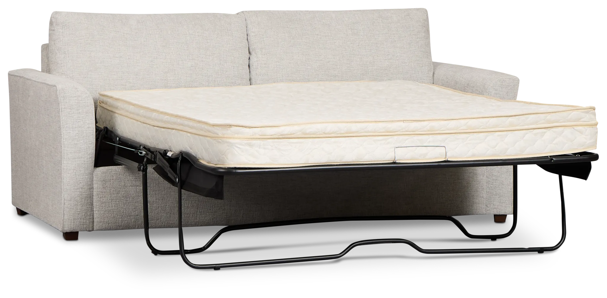 Miller Light Gray Fabric Innerspring Sleeper