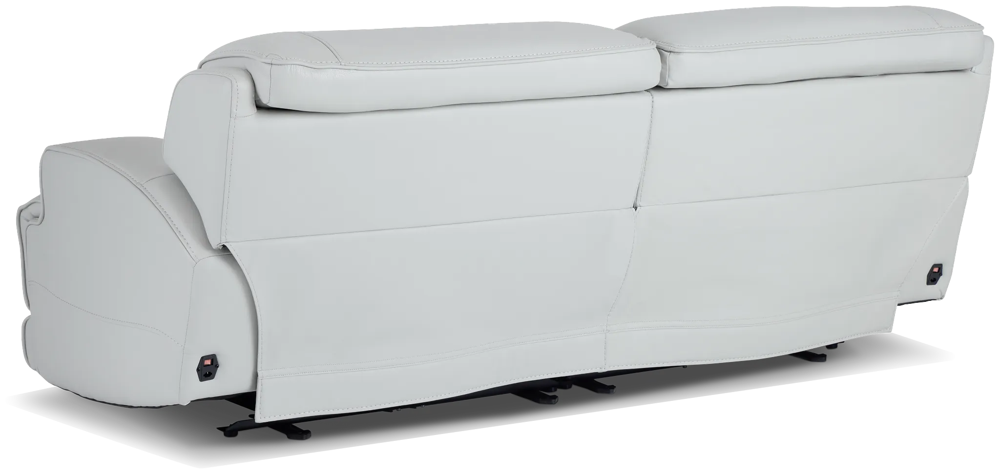 Reign Gray Lthr/vinyl Power Reclining Sofa