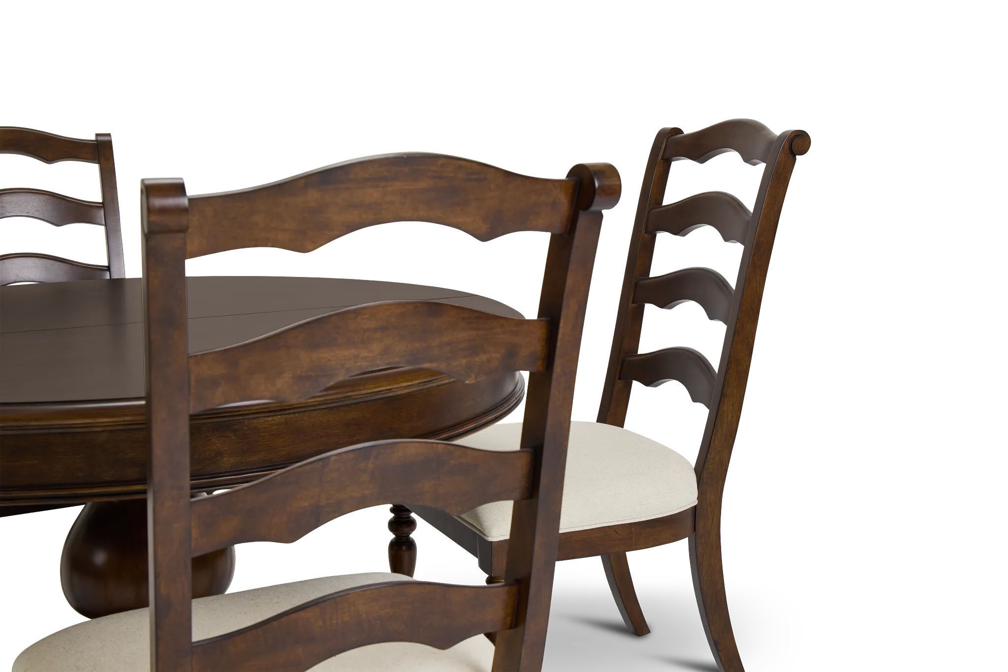 Savannah Dark Tone Round Table & 4 Chairs