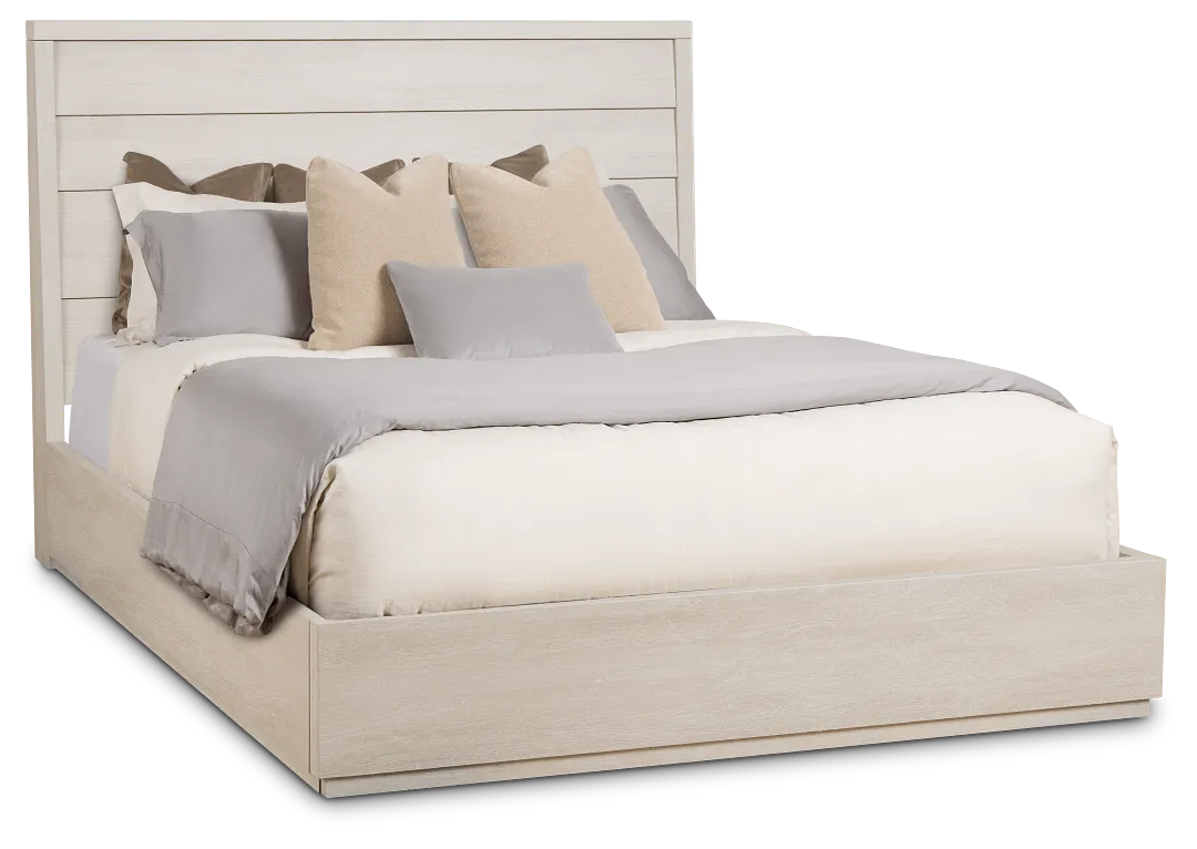 Capraia Light Tone Panel Bed