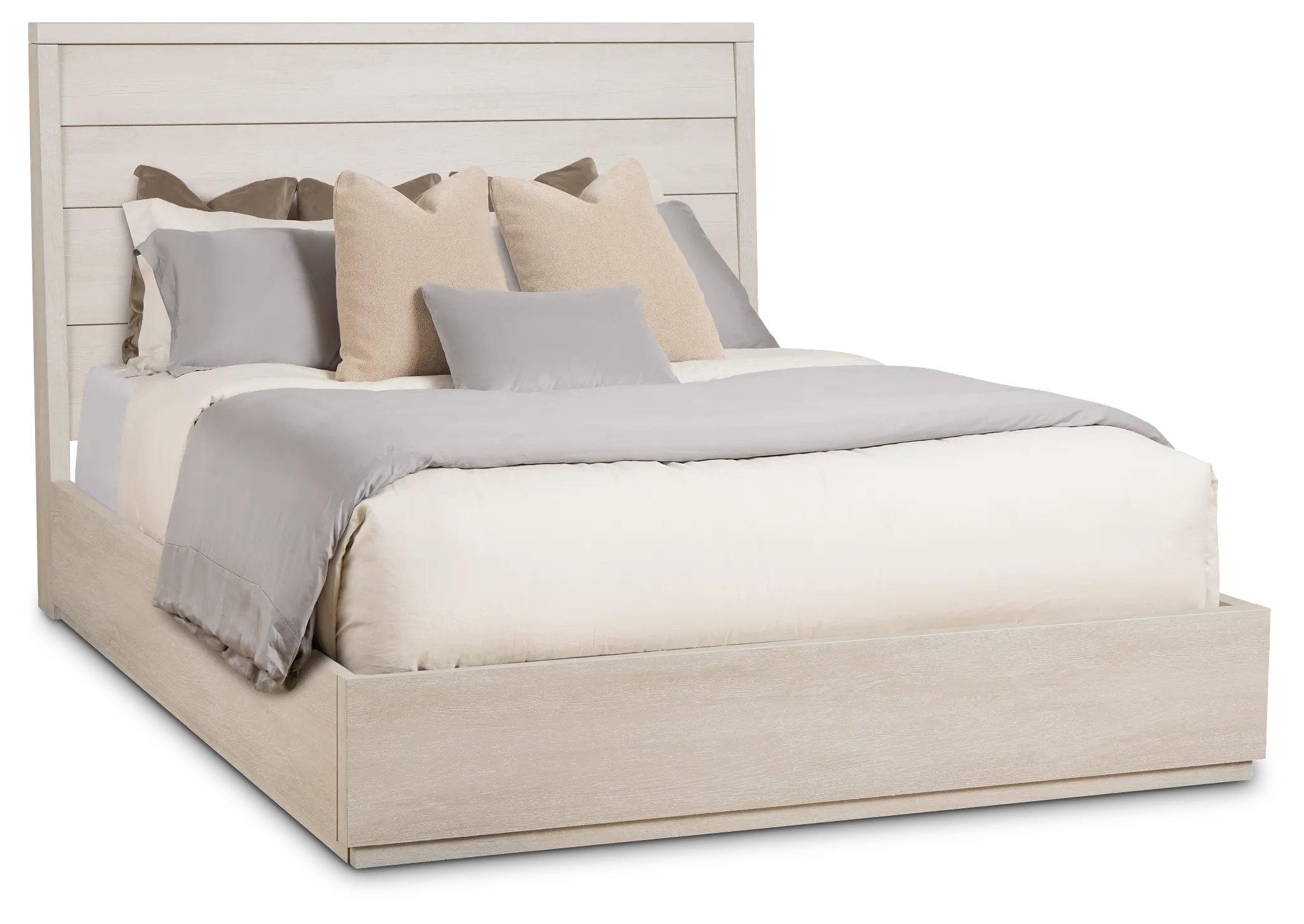 Capraia Light Tone Panel Bed