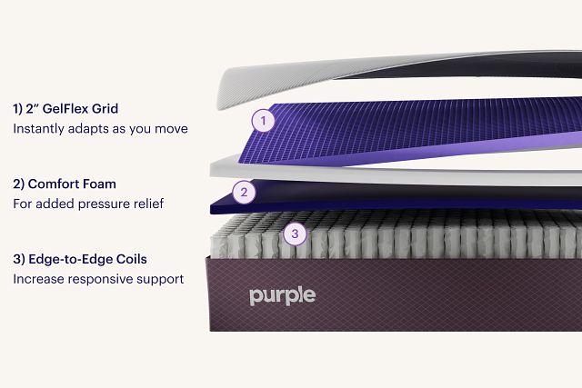 Purple Restore Firm 11.5" Hybrid Mattress