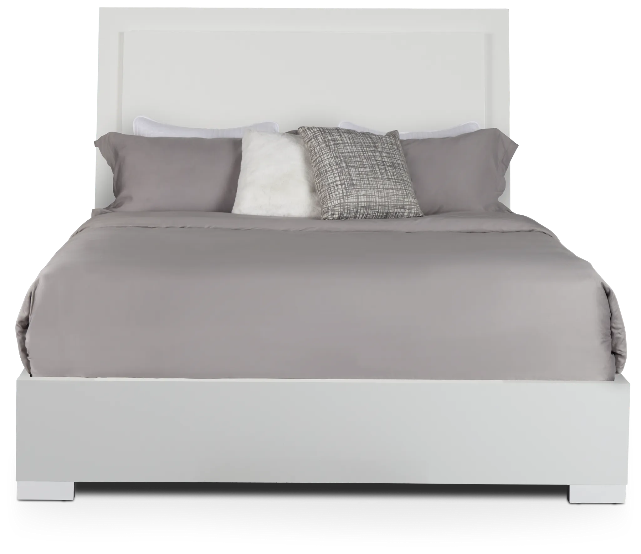 Verona White Platform Bed