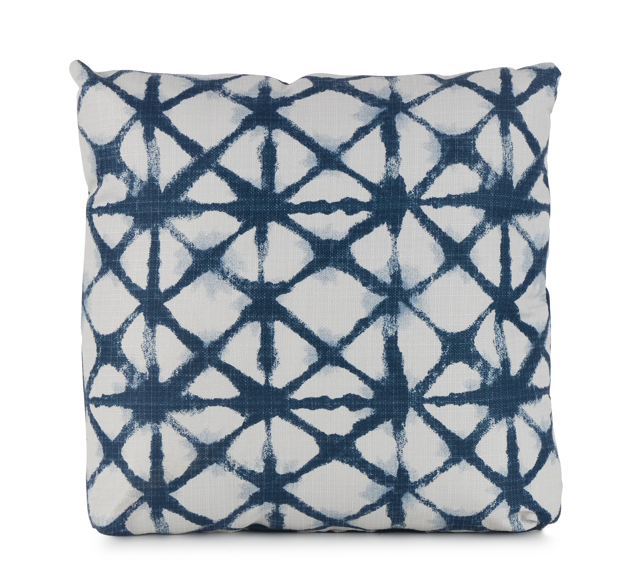 Shibori Dark Blue 18" Indoor/outdoor Square Accent Pillow