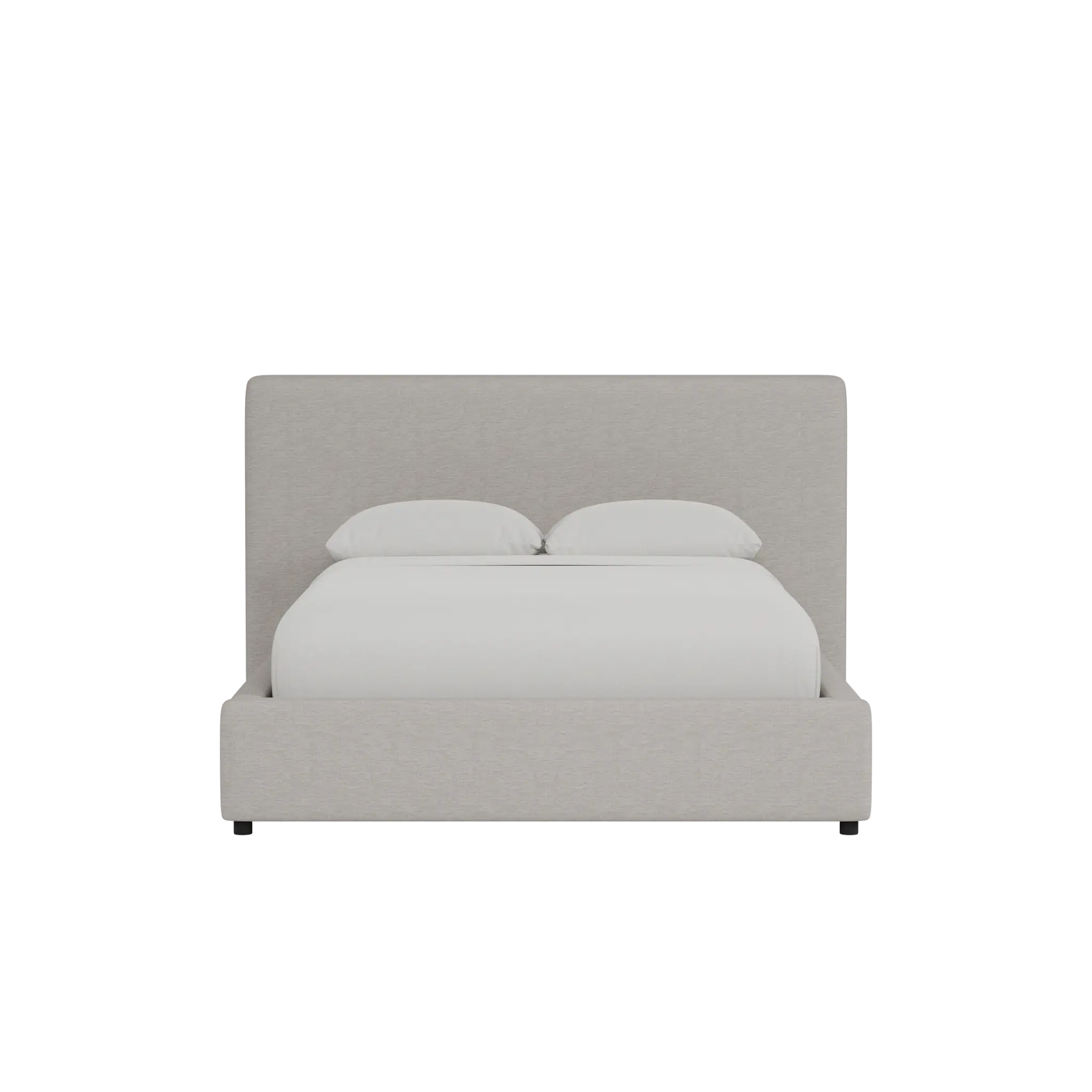 Grayton Maguire Pewter 44" Upholstered Platform Bed Grayton Maguire Pewter 44" Upholstered Platform Bed