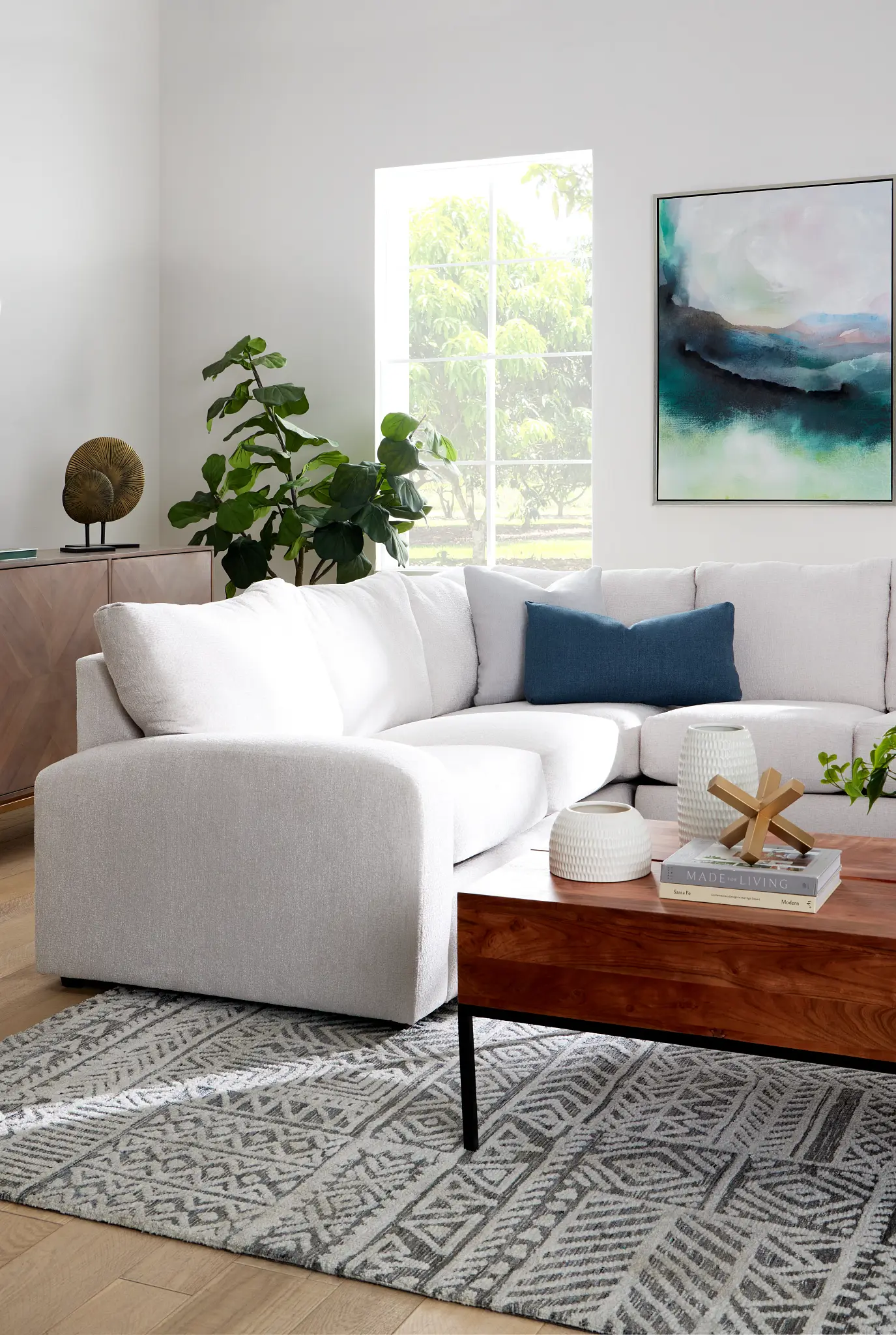 Colby White Micro Right Chaise Sectional Colby White Micro Right Chaise Sectional