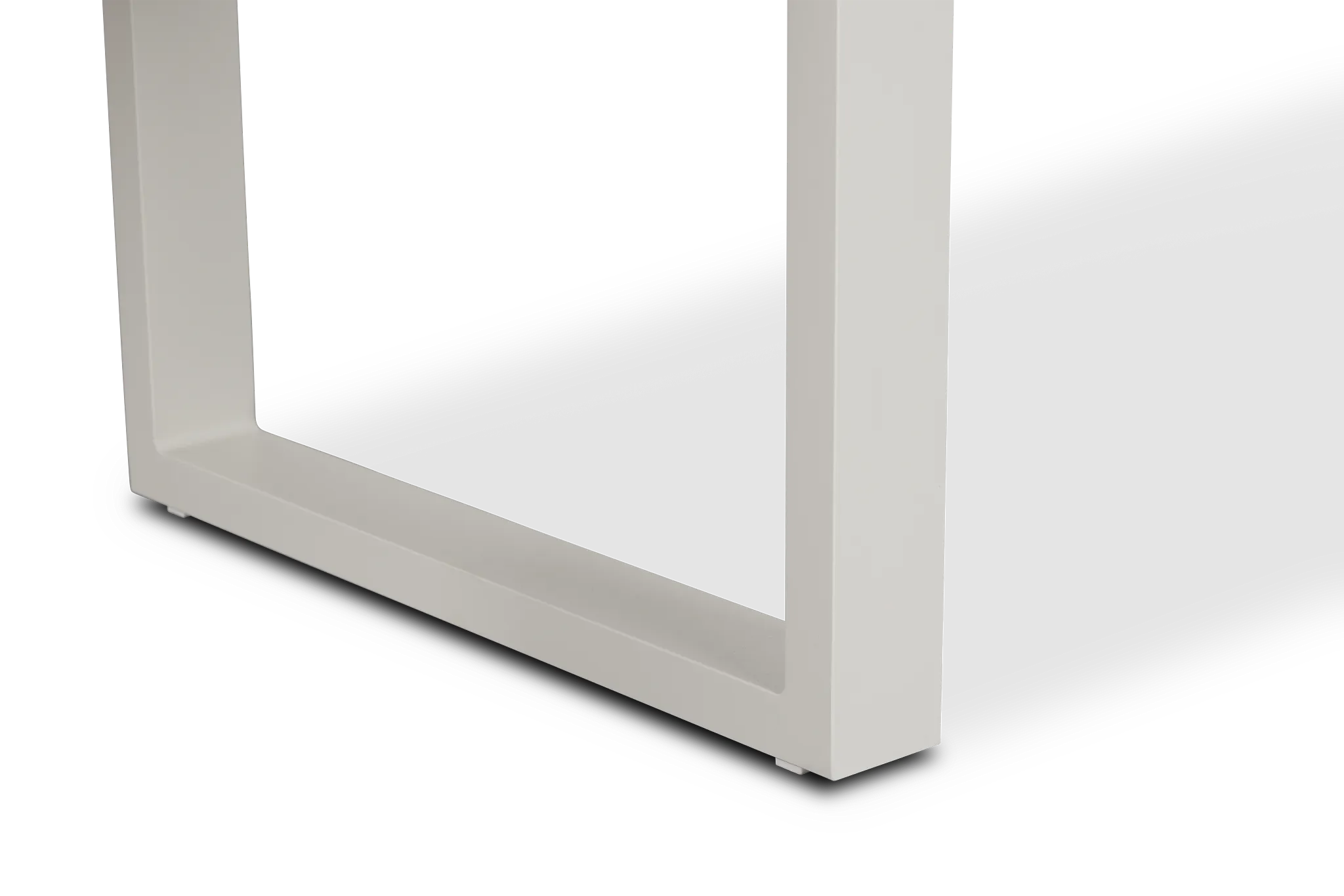 Linear2 White Aluminum End Table