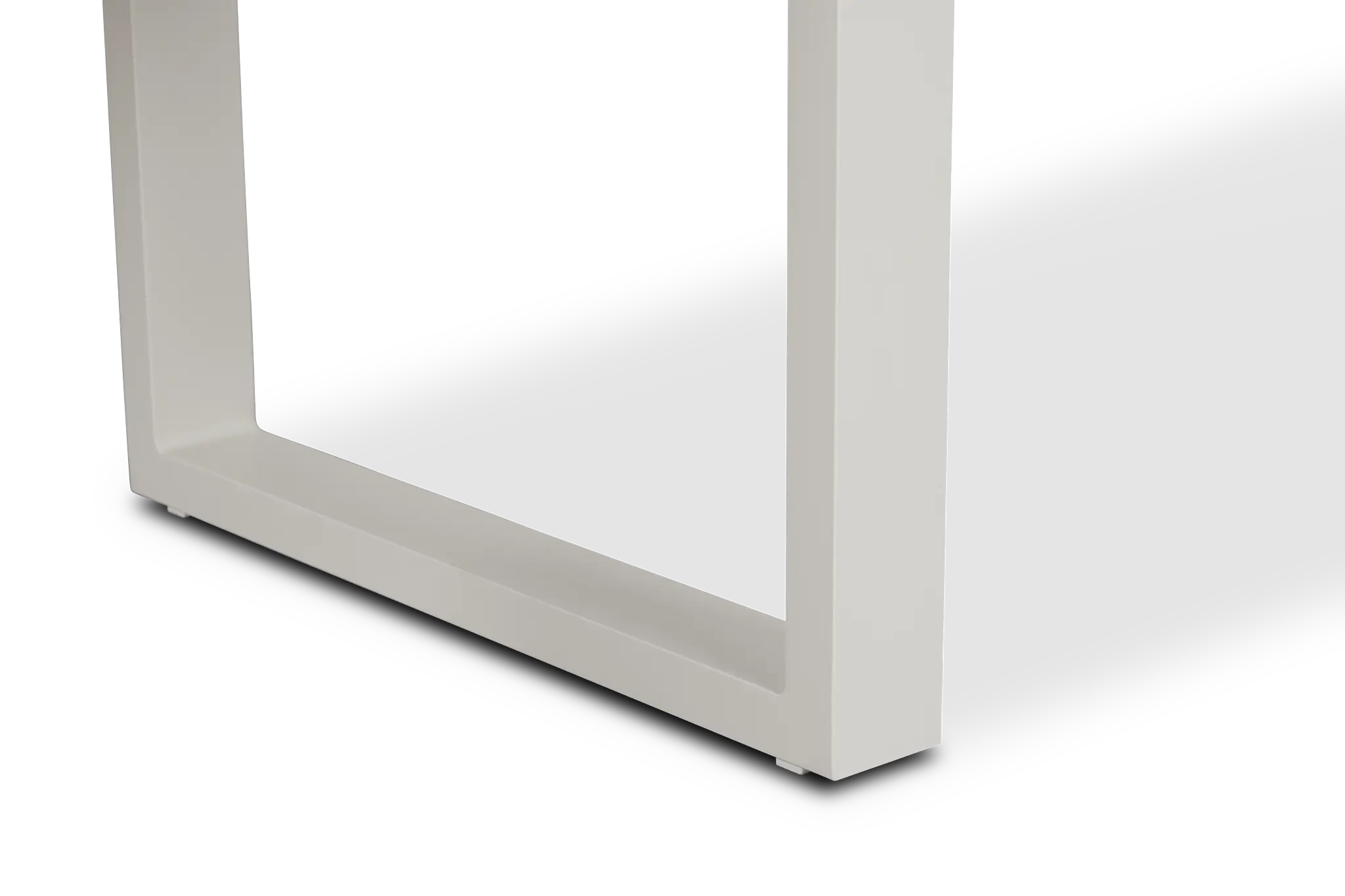 Linear2 White Aluminum End Table Linear2 White Aluminum End Table