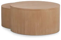 Matteo Light Tone Wood Nesting Coffee Table