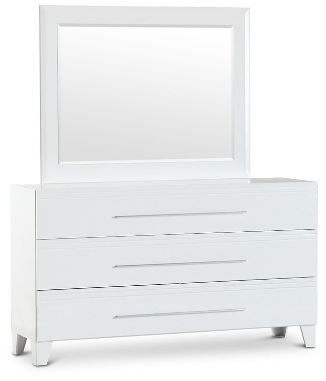Midtown White Dresser & Mirror (0)
