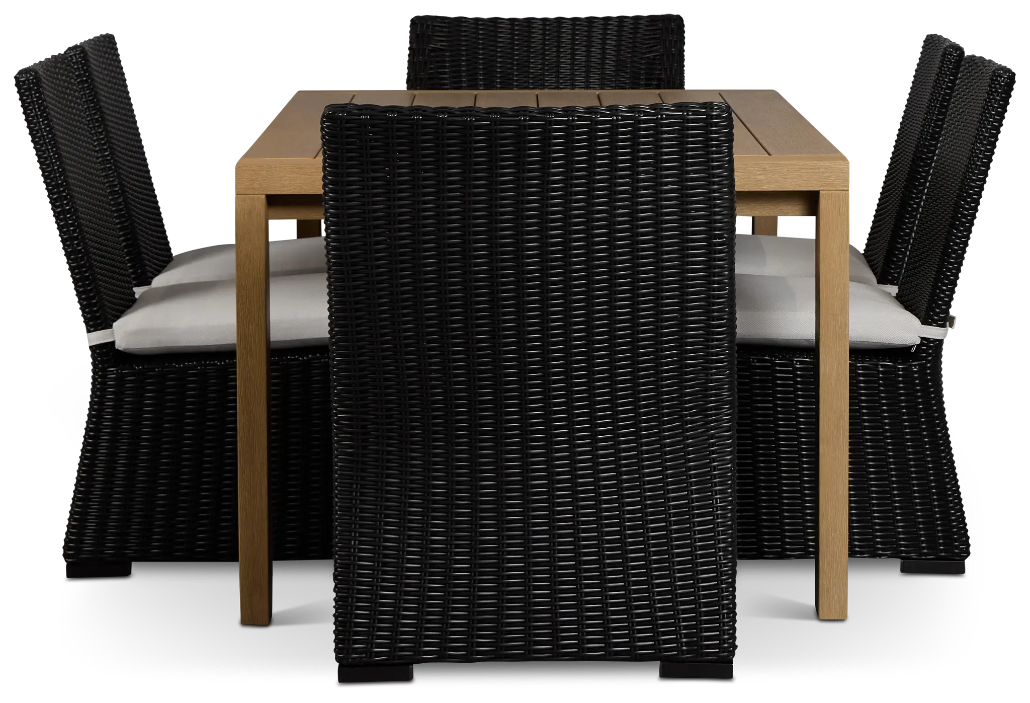 Montecito Mid Tone Table & 6 Chairs With Light Beige Cushions Montecito Mid Tone Table & 6 Chairs With Light Beige Cushions