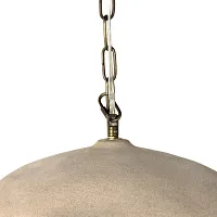 Four Hands Organic Beige Ceramic Pendant
