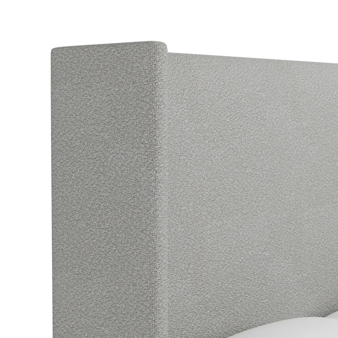 Captiva Sutton Gray 60" Upholstered Shelter Bed