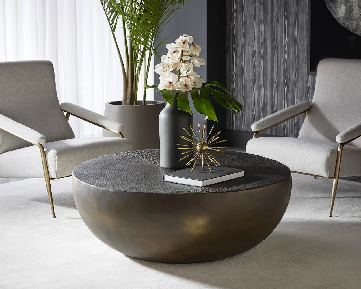Kodiak Bronze Round Coffee Table