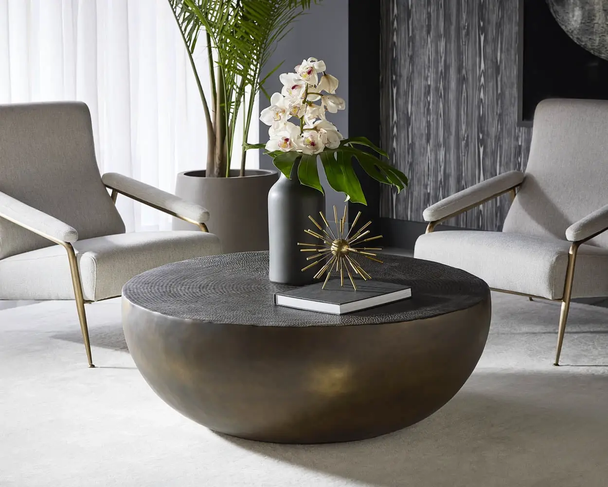 Kodiak Bronze Round Coffee Table Kodiak Bronze Round Coffee Table