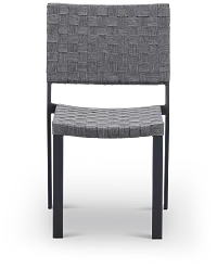 Barbados Light Gray Woven Side Chair