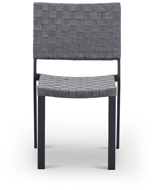 Barbados Light Gray Woven Side Chair