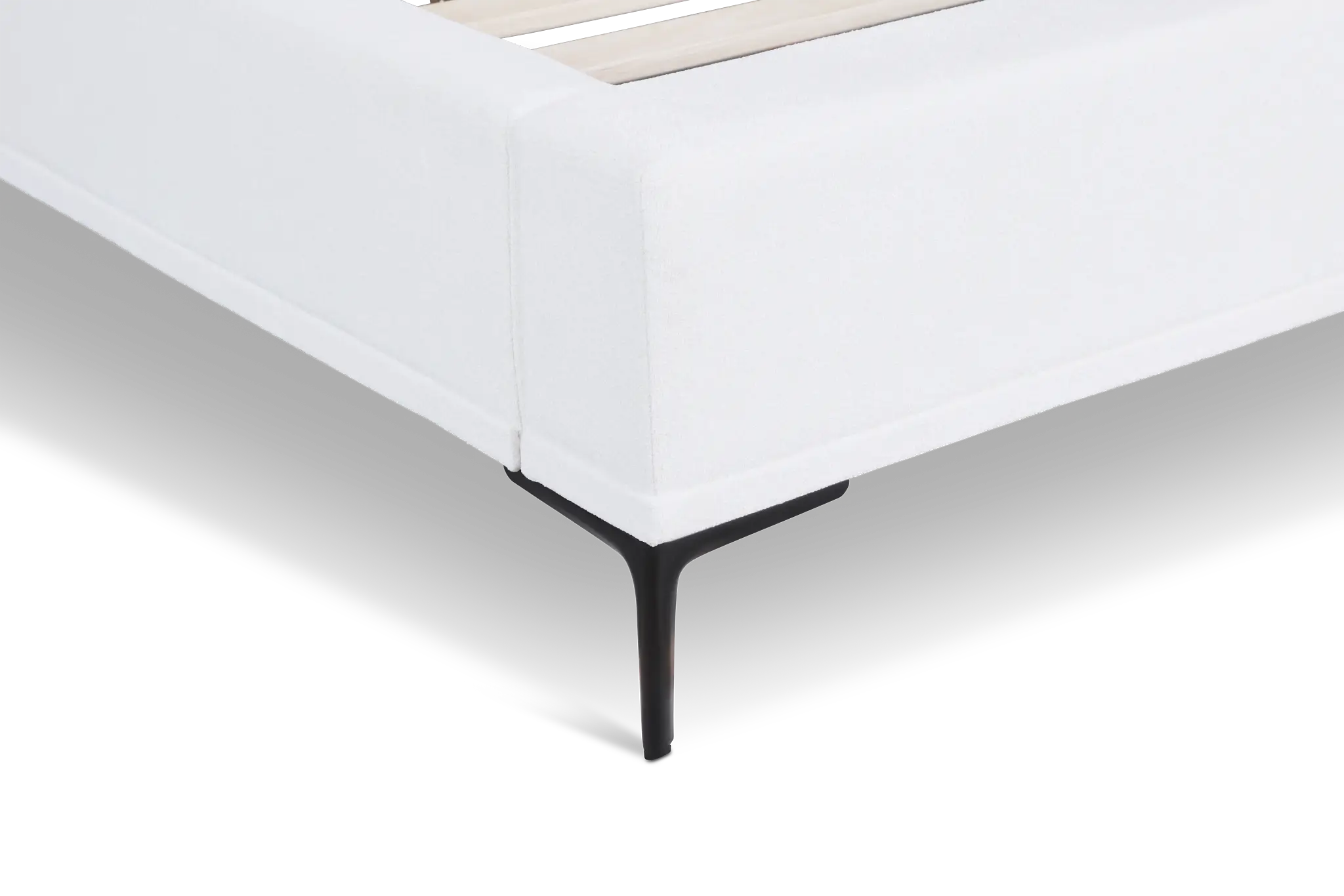 Emit Ivory Uph Panel Bed Emit Ivory Uph Panel Bed