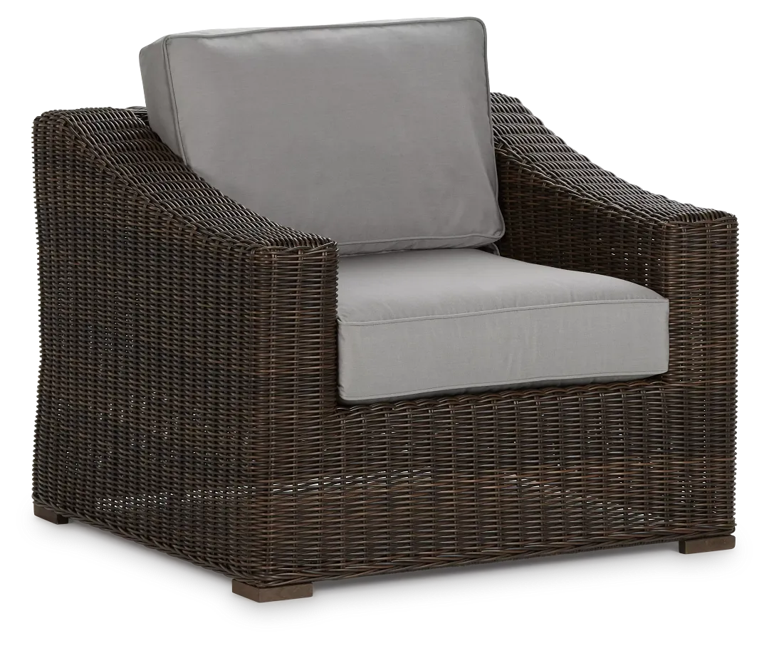 Canyon Dark Brown Gray Chair