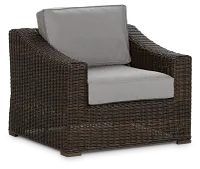 Canyon Dark Brown Gray Chair