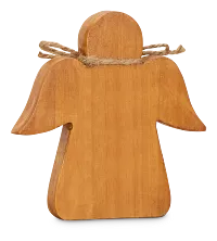 Angel Mid Tone Wood Sculpture
