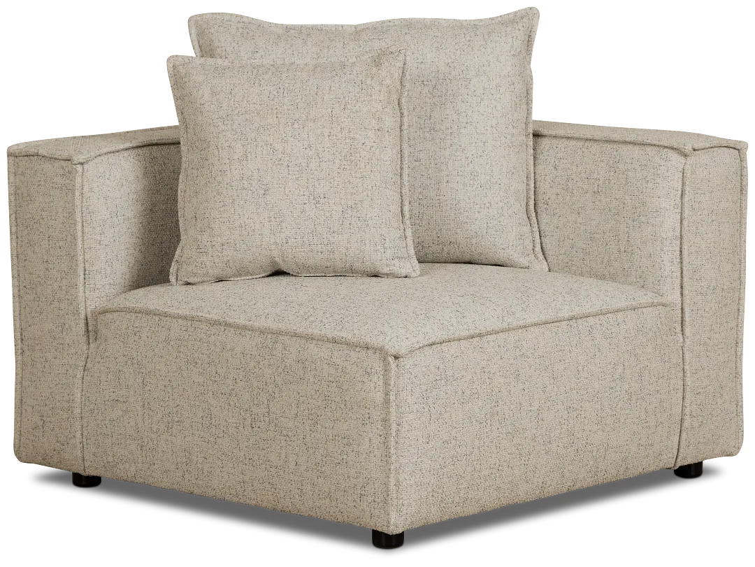 Tatum Beige Fabric Corner Chair
