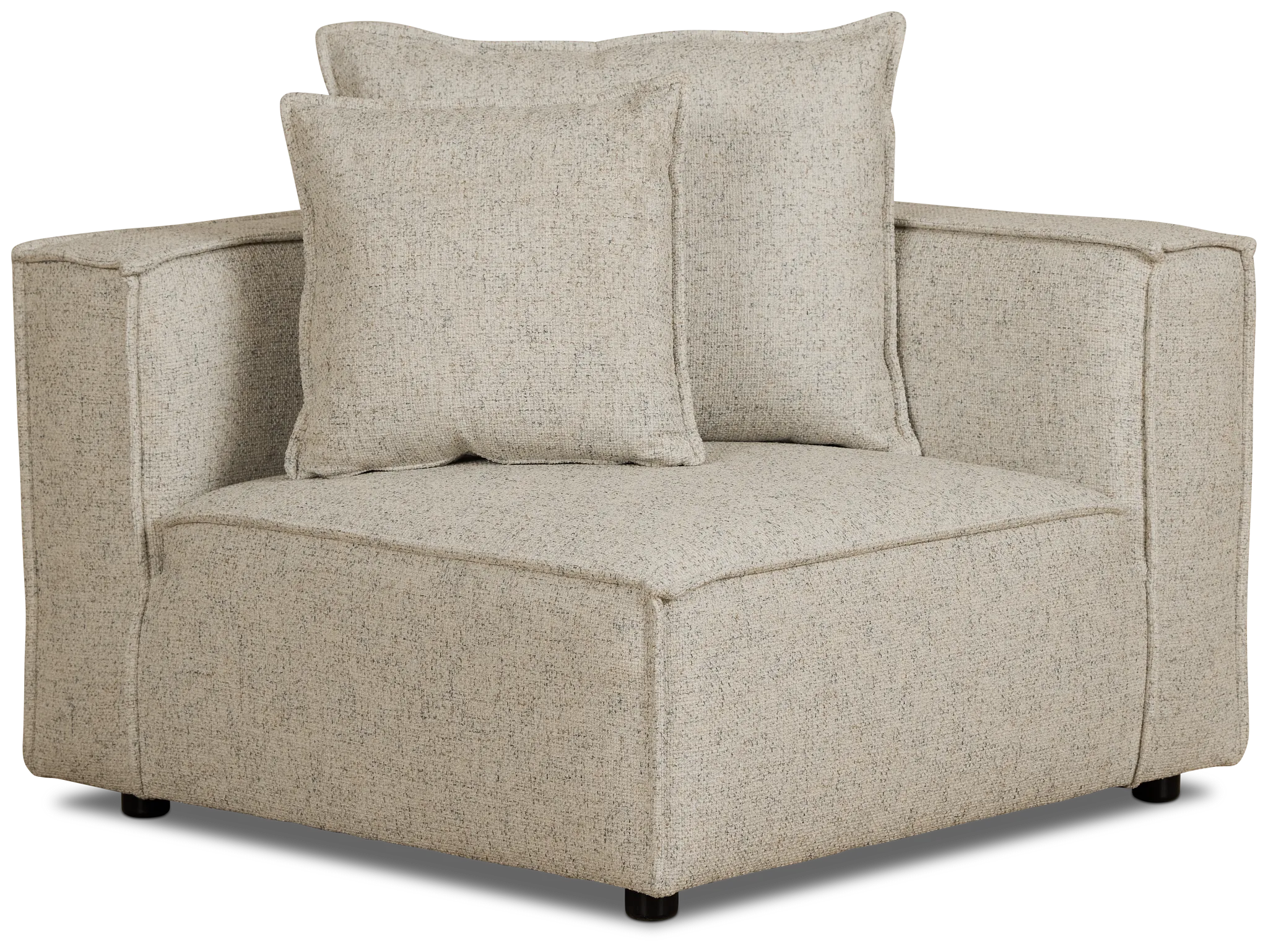 Tatum Beige Fabric Corner Chair