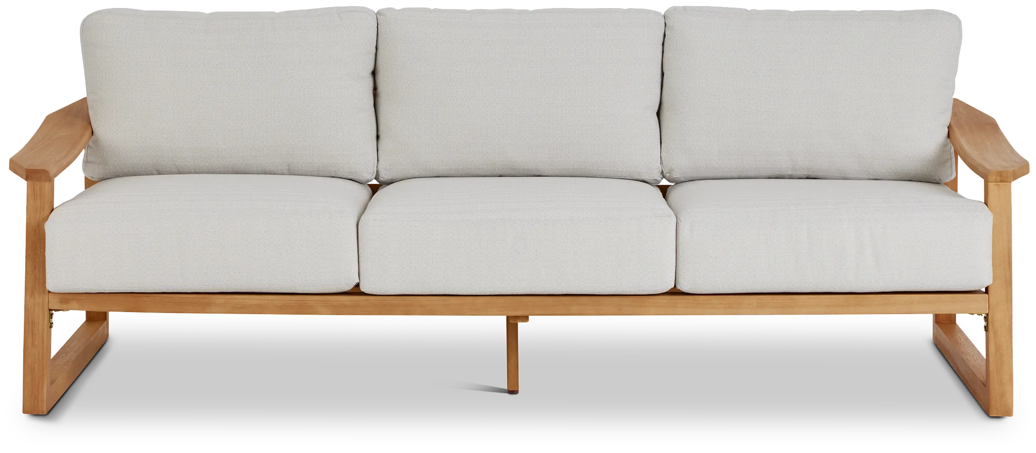 Tobago Light Tone Sofa With Gray Cushions