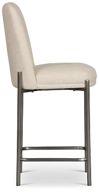 Avondale Light Beige 24" Upholstered Barstool