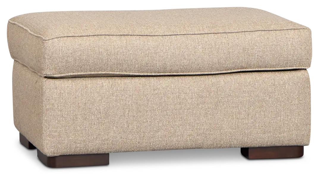 Sinclair Brown Fabric Ottoman Sinclair Brown Fabric Ottoman