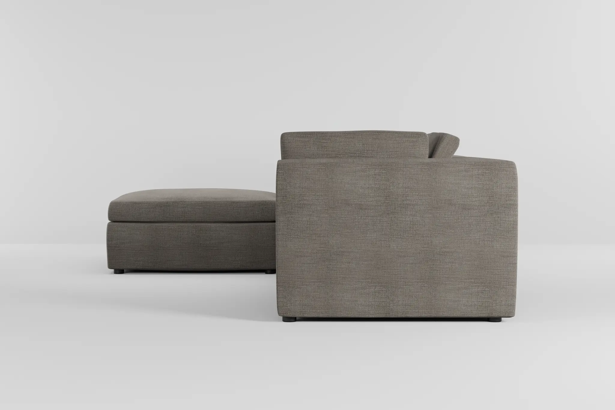 Destin Victory Gray Fabric 4-piece Bumper Sectional Destin Victory Gray Fabric 4-piece Bumper Sectional