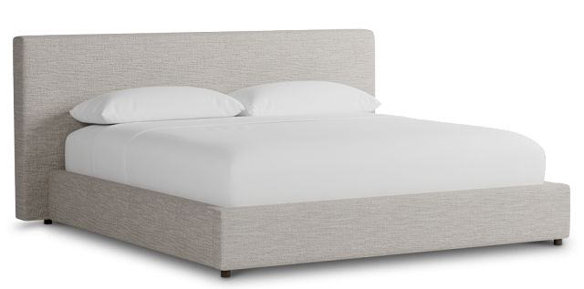 Grayton Maguire Pewter 44" Upholstered Platform Bed