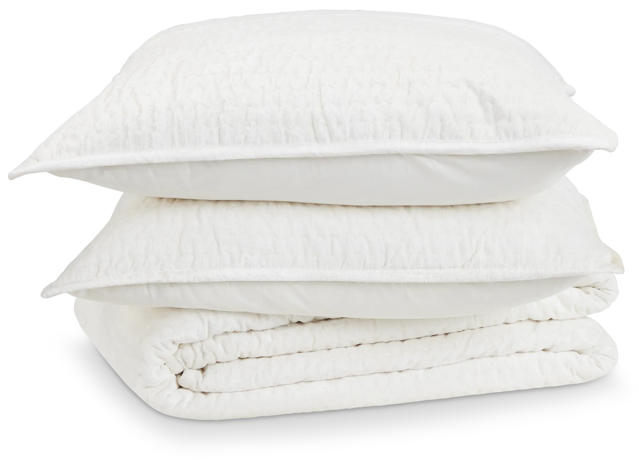 Barin White Coverlet Set