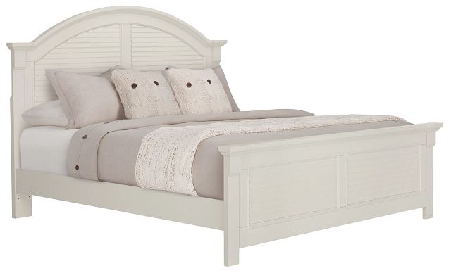 Quinn White Panel Bed