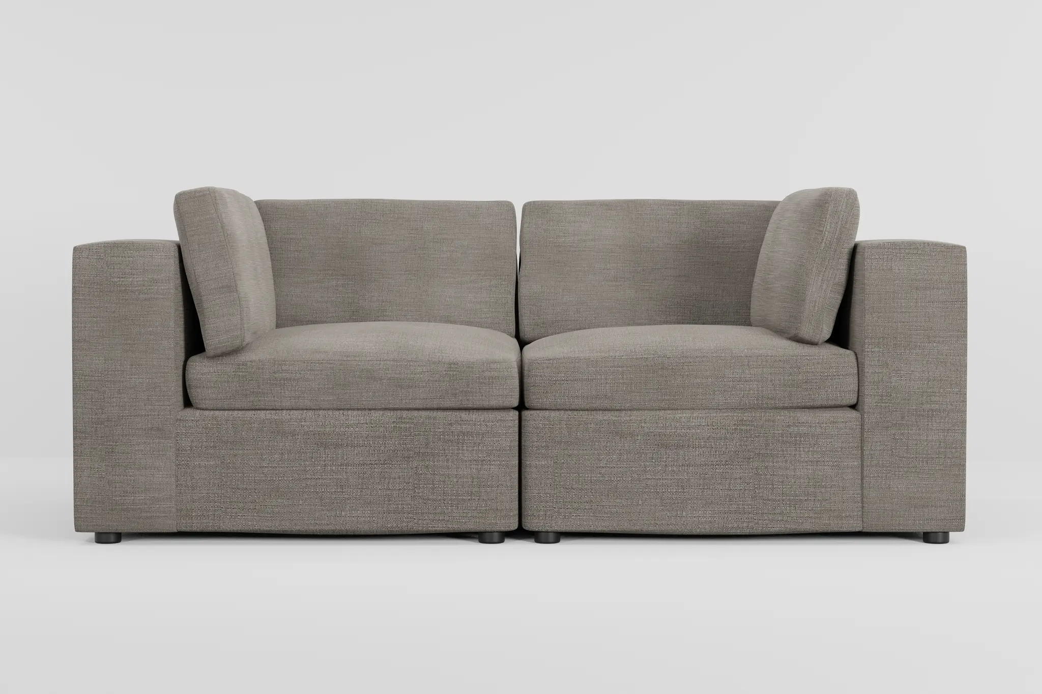 Destin Sea Lane Light Gray Fabric 2-piece Modular Sofa Destin Sea Lane Light Gray Fabric 2-piece Modular Sofa
