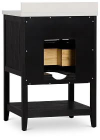 Alden Black 24" Single Bathroom Vanity
