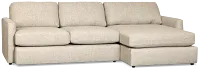 Maxwell Dark Gray Fabric Right Chaise Sectional