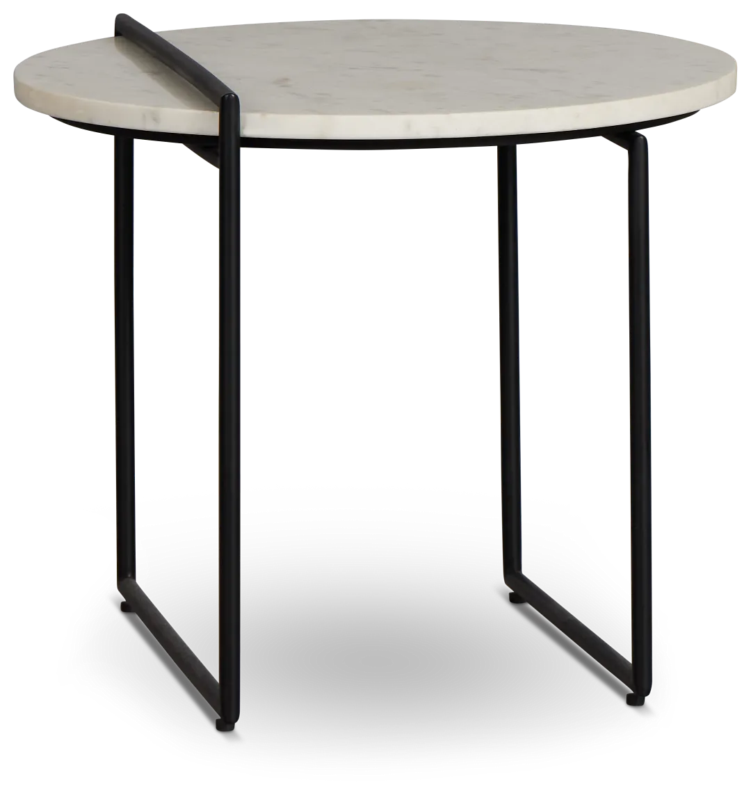 Echo White Accent Table