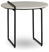 Echo White Accent Table