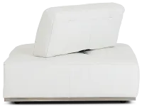 Landon White Leather Wedge