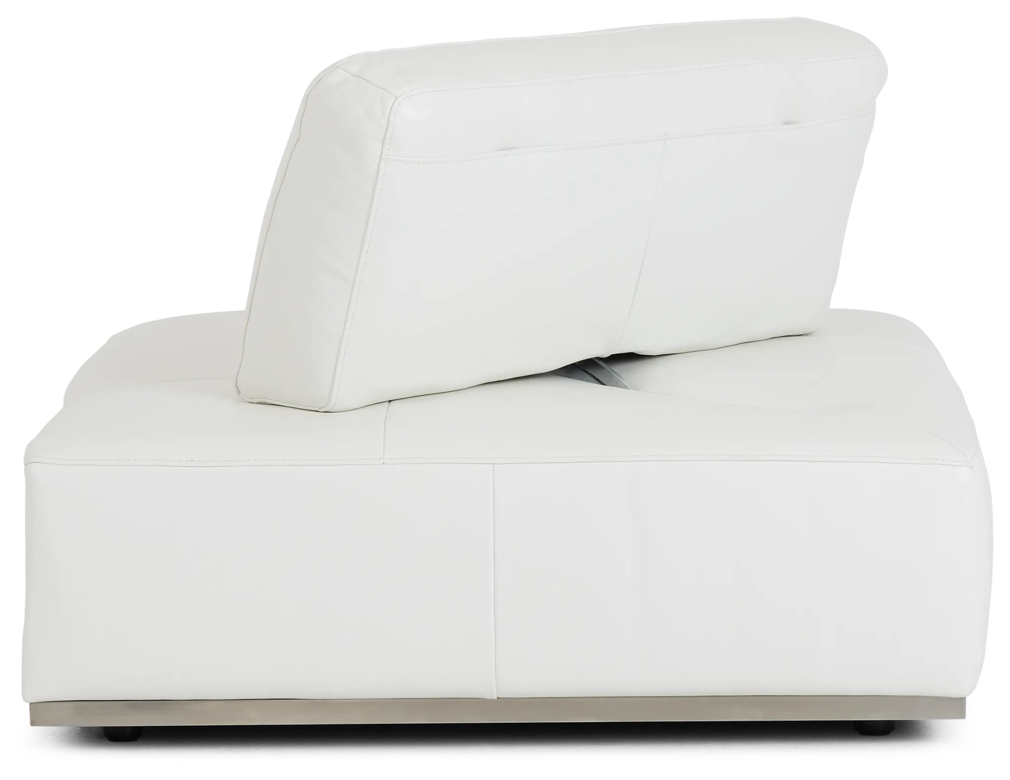 Landon White Leather Wedge