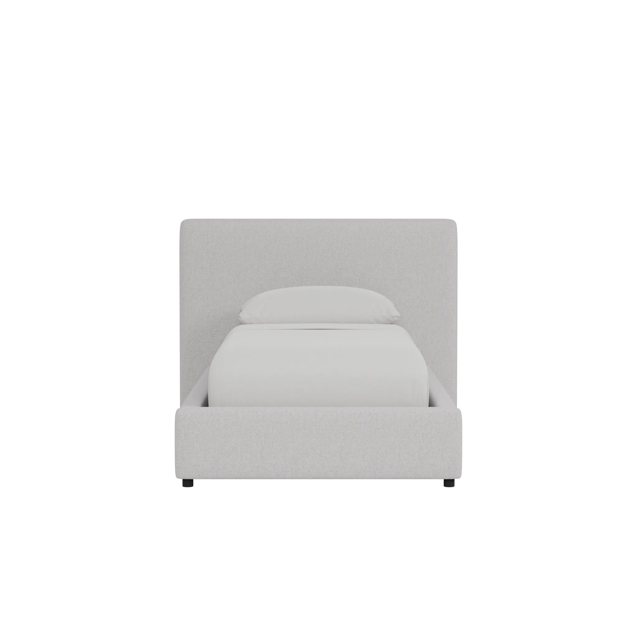 Grayton Maguire Blue 44" Upholstered Platform Bed