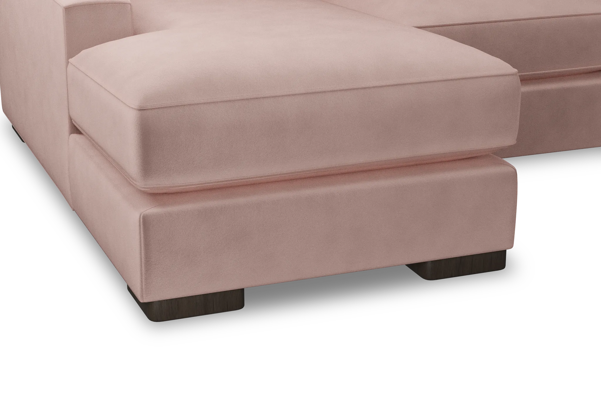 Edgewater Joya Light Pink Medium Left Chaise Sectional