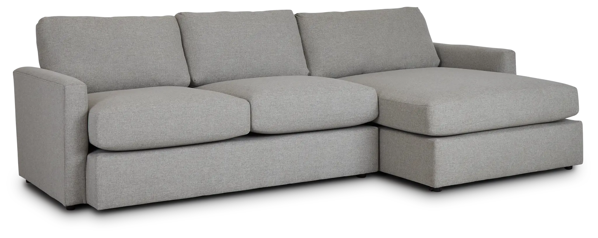 Noah Khaki Fabric Small Right Chaise Sectional Noah Khaki Fabric Small Right Chaise Sectional